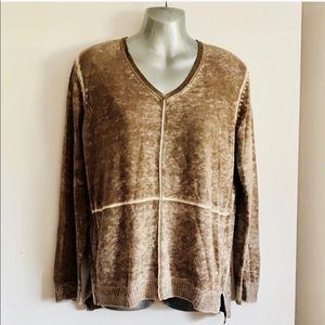 Olsen V-Neck Brown Sweater